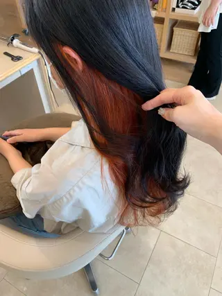 ロング カラー 暖色/ブリーチカラー 🎀 M i k uのヘアスタイル