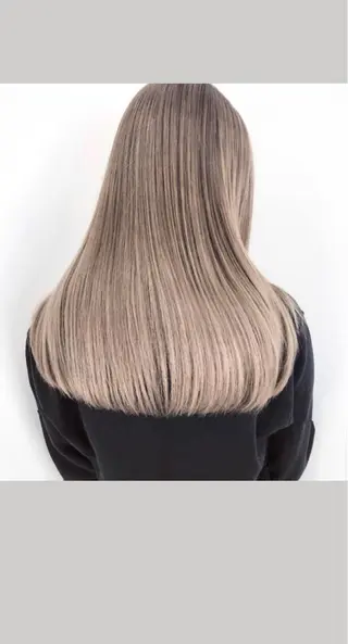 セミロング カラー 阿見 大成のヘアスタイル