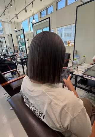 ミディアム カラー はがいふみか/ モデルさん募集中のヘアスタイル