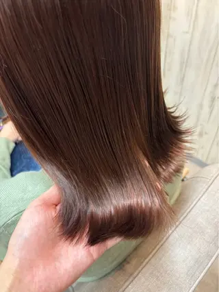 ミディアム カラー 暖色カラー💞 菊地しおんのヘアスタイル