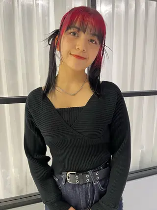 ロング 🐩透明感ミルクティ ーピンクニイナ🐩のヘアスタイル