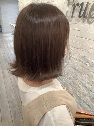 ミディアム カラー パーマ ヘアアレンジ キッズ ネイル マツエク・マツパ アイブロウ 🫧艶髪矯正🫧/ ハイトーン✨/矢澤のヘアスタイル