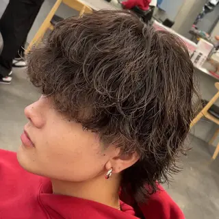 ミディアム パーマ ヘアアレンジ メンズ fifth 石川 凪のヘアスタイル