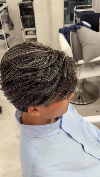 カラー メンズ 【メンズ特化】カット ハイライト/大智のヘアスタイル