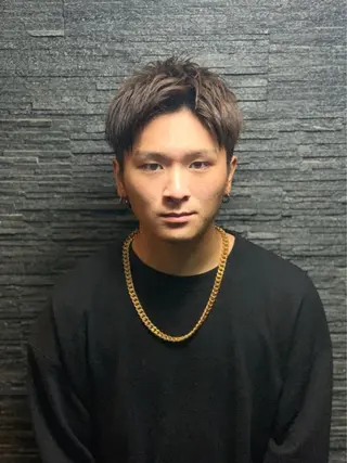 ミディアム メンズ プレミアムバーバー 目黒店のヘアスタイル