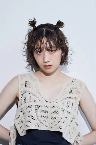 ショート パーマ 🌀くせ毛風 ナチュラルパーマ優吉のヘアスタイル
