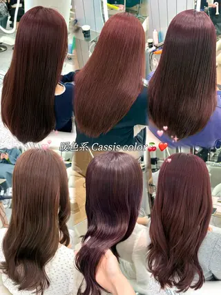 ロング 大宮🤍縮毛矯正 レイヤー🪽なるのヘアスタイル
