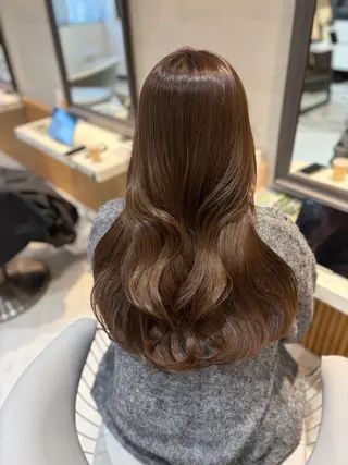 ロング カラー ヘアセット/レイヤー 縮毛矯正/はるか🎀のヘアスタイル