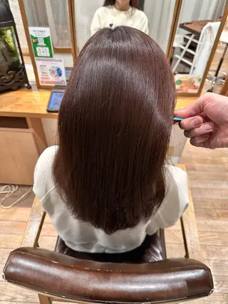 セミロング カラー ✨やわらかヘア✨ ✂️杉浦優仁のヘアスタイル