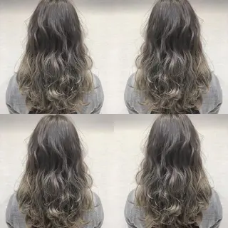 ロング カラー ヘアアレンジ 白髪ぼかしハイライト 茗荷谷駅徒歩2分のヘアスタイル