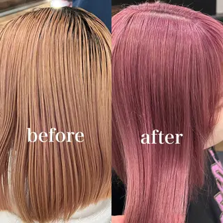 ミディアム カラー nito misakiのヘアスタイル
