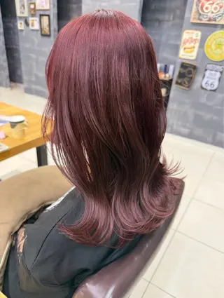 セミロング カラー 平野 凛のヘアスタイル