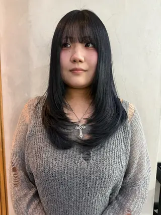 カラー Kurumi🌙韓国 レイヤー/艶感カラーのヘアスタイル