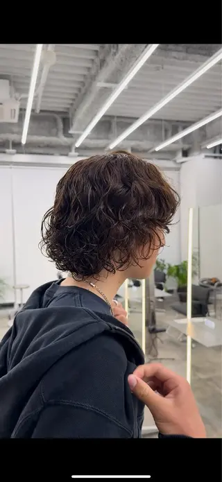 ミディアム パーマ メンズ 【fifth】渡部 永遠のヘアスタイル