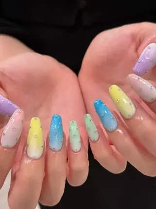 ネイル なぽ ❤︎長さだし / 韓国nailのネイルデザイン