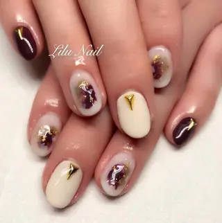 ネイル モチの良さ◉ フィルインネイル♡のネイルデザイン