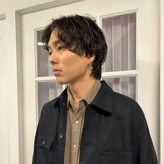 ショート パーマ メンズ メンズパーマ本町/ 心斎橋ナカムラヒロトのヘアスタイル