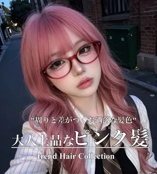 ロング 透明感×ワインレッド 🍒𝐘𝐮𝐤𝐚のヘアスタイル