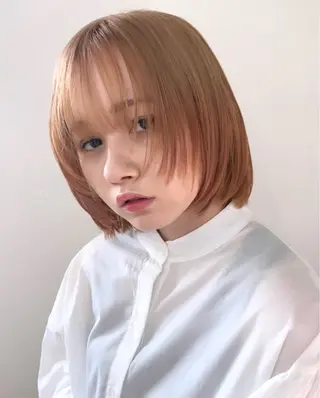 ミディアム 松岡優菜／半個室♡ 似合わせカットカラーのヘアスタイル