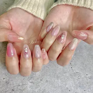 ネイル モチの良さ◉ フィルインネイル♡のネイルデザイン