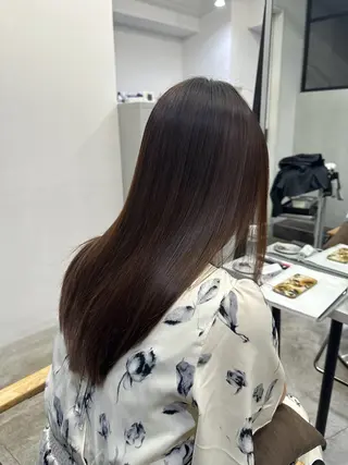 ロング 絶対綺麗な暖色カラー 🎯あります✨増渕✨のヘアスタイル