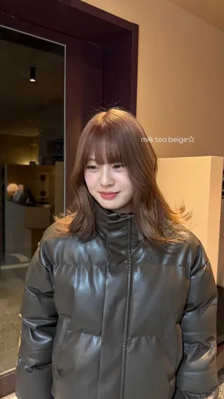 カラー YOKE 桃山台 SAKI♩ ܸのヘアスタイル