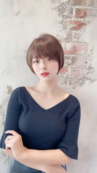 ショート 新宿　ショート・ボブ カットモデル募集のヘアスタイル