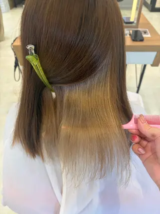 カラー ダブルカラー／透明感 ‎🇰🇷🤍maoのヘアスタイル