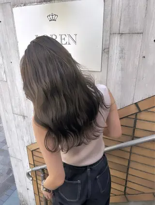 ロング カラー 山本美月🫧艶カラー 🐬暖色カラー🫧のヘアスタイル