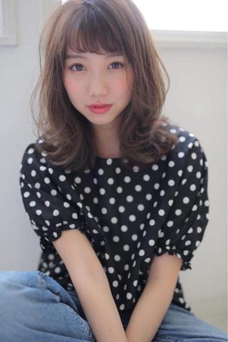 セミロング 小川 海のヘアスタイル