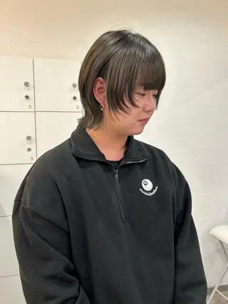 ミディアム メンズ りん🧸透明感カラ ー/ヘアアレンジのヘアスタイル
