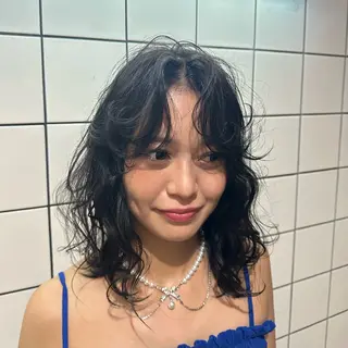 ミディアム カラー 透明感カラー/ハイト ーン/モード/kaoのヘアスタイル