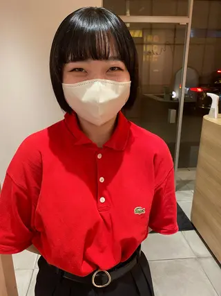 ミディアム BLOCK hair makeのヘアスタイル