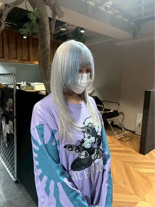 ロング カラー メンズ ravens デザインカラーのヘアスタイル