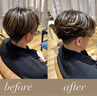 パーマ メンズ フジイイブキ 髪質改善カラーのヘアスタイル