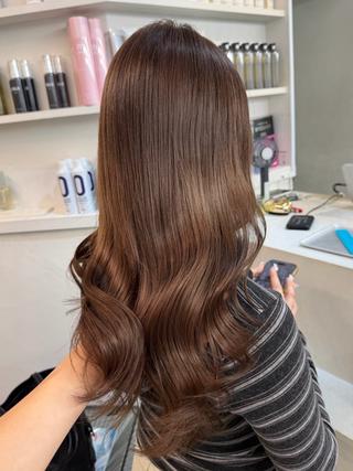 ロング カラー 💍モテる艶髪 透明感カラー💖のヘアスタイル