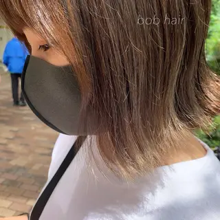 ミディアム カラー 似合わせカット得意 💛RENA💛のヘアスタイル