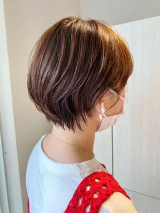 ショート カラー ハイトーン×似合わせ 🌱中川慎之介のヘアスタイル