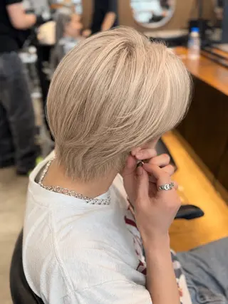 メンズ 透明感カラー 渋谷美容師みひろのヘアスタイル