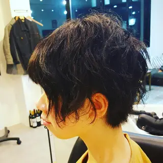 ショート パーマ カラー spa hair ark 富井直美のヘアスタイル