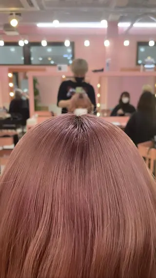 セミロング カラー 町田ブリーチ特化 MANATOのヘアスタイル
