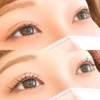 マツエク・マツパ 岩戸優奈 盛れる 顔周り/透明感カラーのヘアスタイル