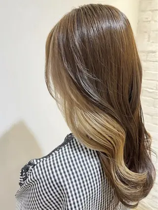 セミロング 【髪質改善/透明感】 上野 聖斗のヘアスタイル