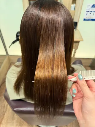ロング 村岡 希蘭のヘアスタイル