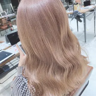 ロング カラー 顔まわりの神様✨ 透明感カラー藤嶋秀幸のヘアスタイル
