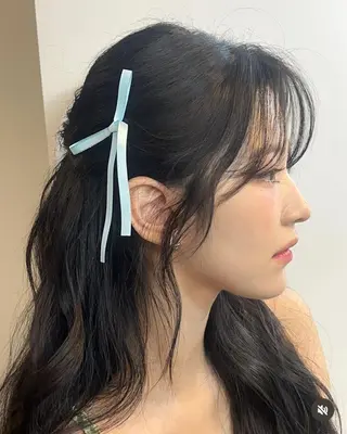 ロング カラー パーマ ヘアアレンジ メンズ 上品＆韓国風 🥀海心🥀のヘアスタイル