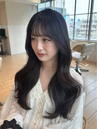 ロング 似合わせカット⌇ヘア セット⌇A i‎🤍のヘアスタイル