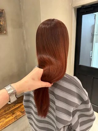 セミロング 新宿/顔周りカット +レイヤー＝しずく♩のヘアスタイル