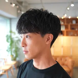 ショート パーマ メンズ メンズヘア/髪質改善 上野 聖斗🌱‬‪のヘアスタイル