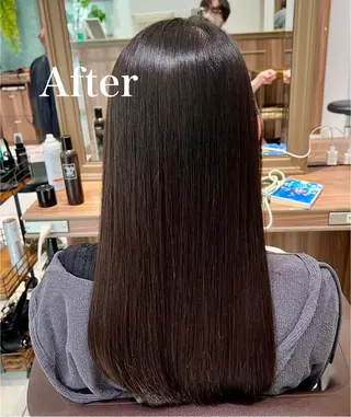 ロング 🍁髪質改善カラー/ 縮毛矯正/谷口雄太のヘアスタイル